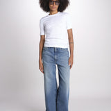 tshirt manica corta a costine KRISTIN IO1100X2351 BRIGHT WHITE WH001 ivy oak 