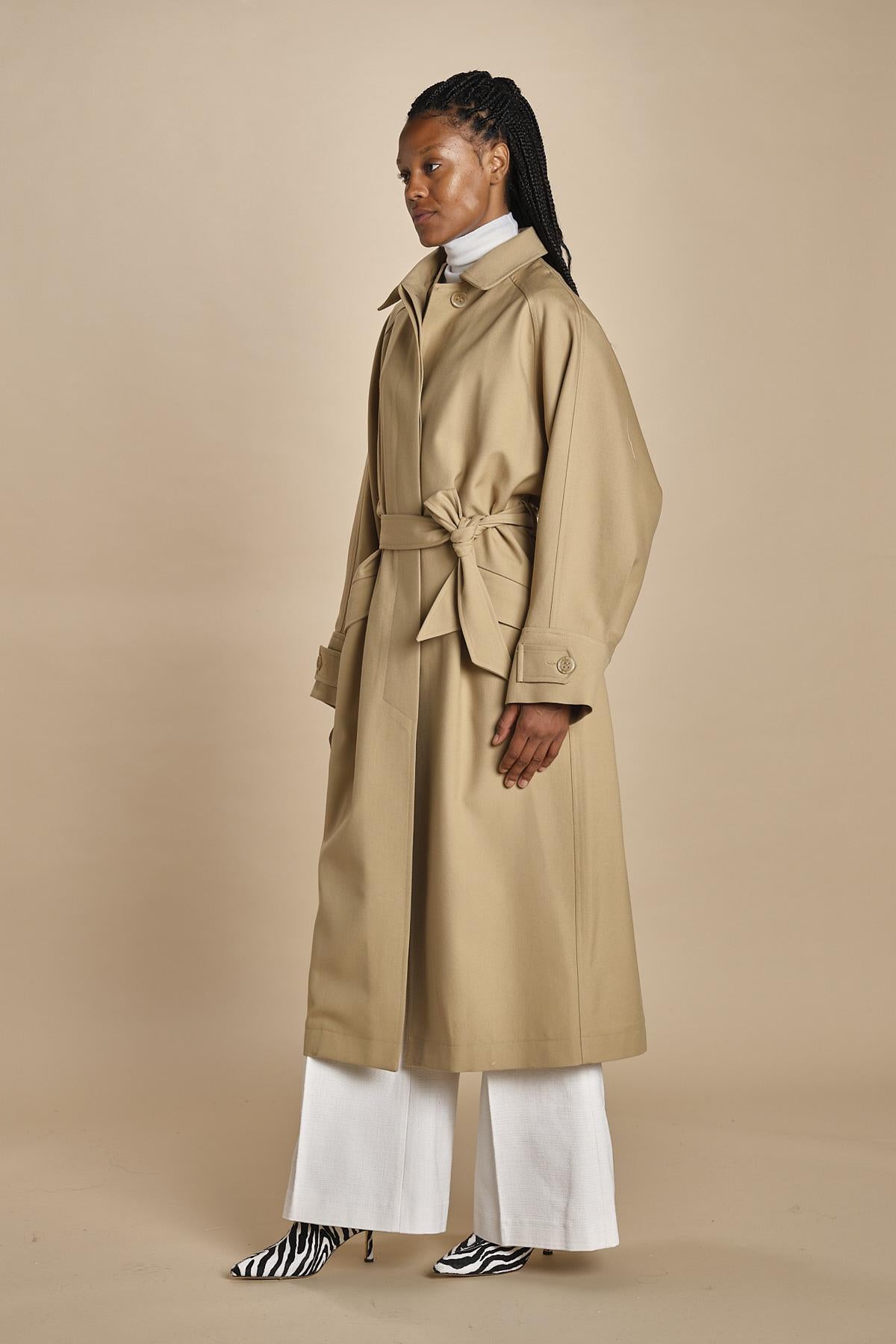 trench oversize con tasche OVERSIZED TRENCH E20FM04 NS91 CAMEL martin grant 