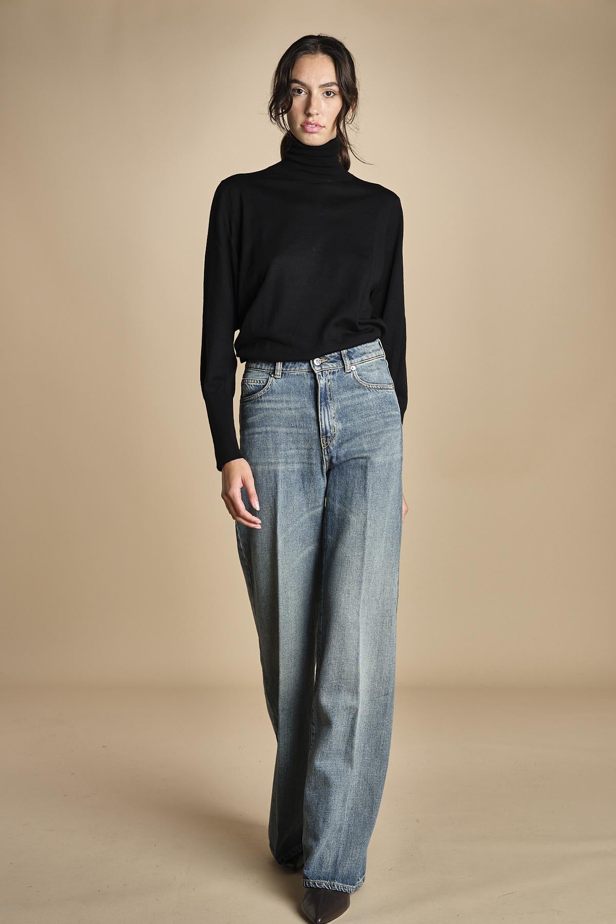 denim lungo diritto CLARA OPENBLU true avenue 