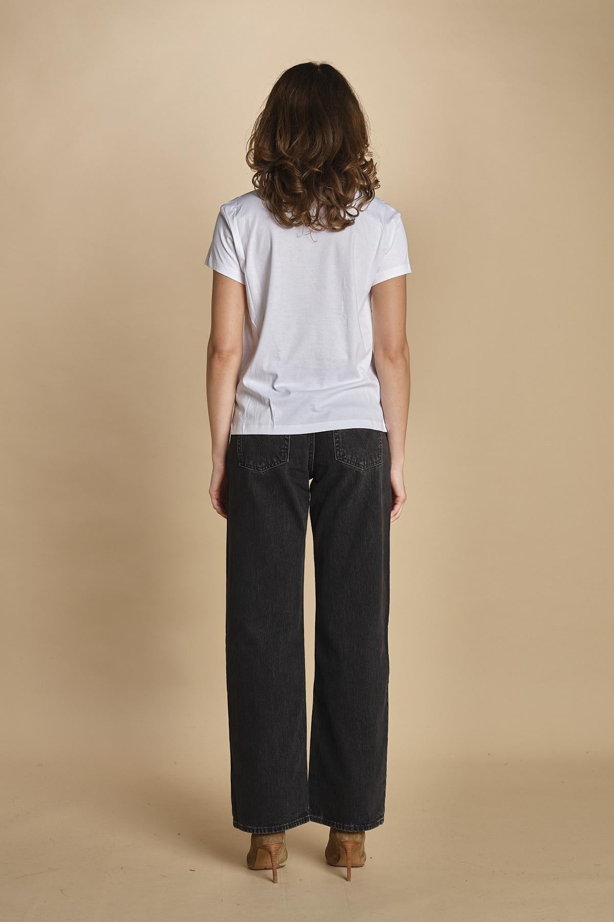 tshirt con scritta. JWTS02769 WHITE 107 zadig & voltaire 