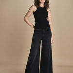 79% COTONE 14% LYOCELL 6%ELASTOMULTIESTERE 1% ELASTANE SERENA XJN02 BLACK DENIM STRETCH ps don't forget me 