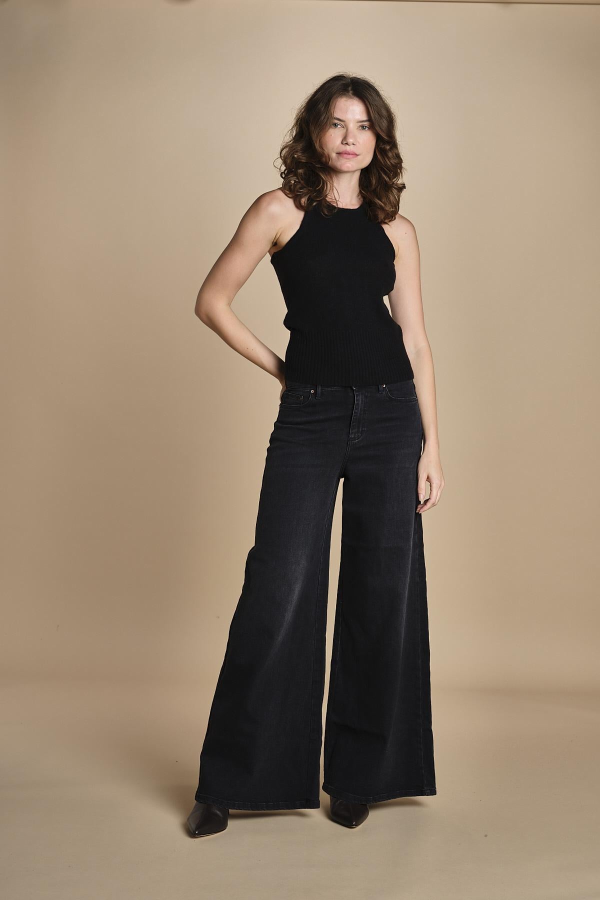 79% COTONE 14% LYOCELL 6%ELASTOMULTIESTERE 1% ELASTANE SERENA XJN02 BLACK DENIM STRETCH ps don't forget me 