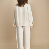 camicia double SANTINI SNW CHALK studio nicholson 