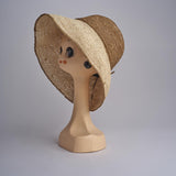 CAPELINE cappello in paglia bicolor DEMI CAPELINE CROCHET 01BG196 MA bagatelle france 