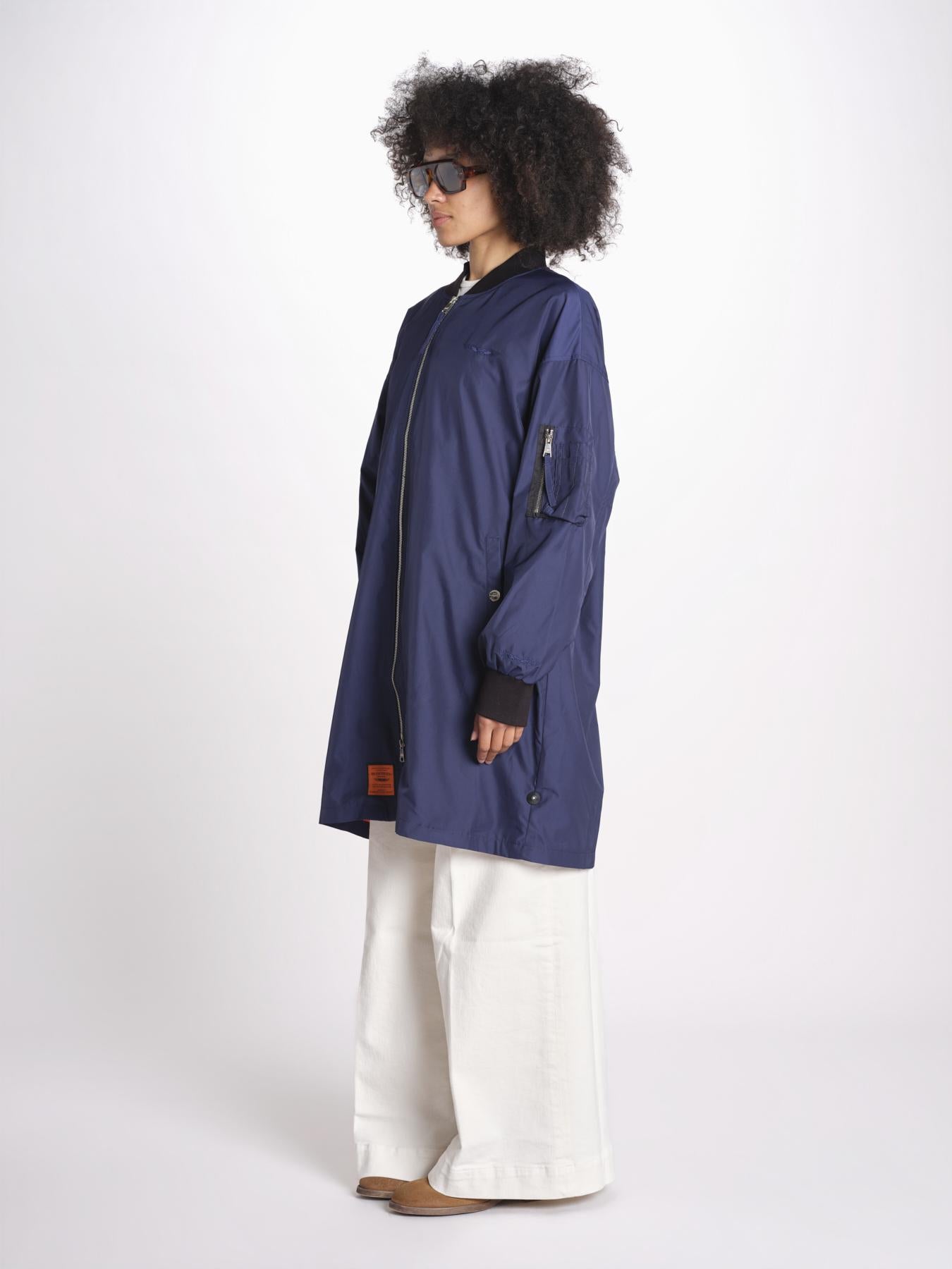 bomber lungo senza elastico BMMA205B6 NAV bombers original 