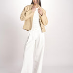 giacca in pelle RONIA BEIGE malina 