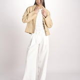giacca in pelle RONIA BEIGE malina 