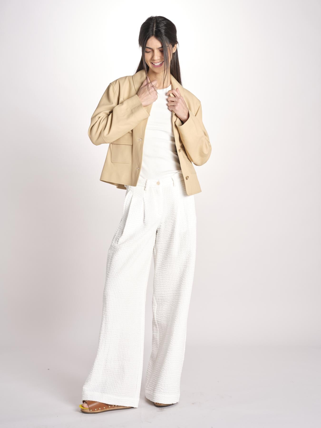 giacca in pelle RONIA BEIGE malina 