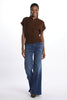Long sleeveless polo vest