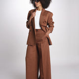 pantalone over PIERA ANN IO115208 DARK TOBACCO BR206 ivy oak 