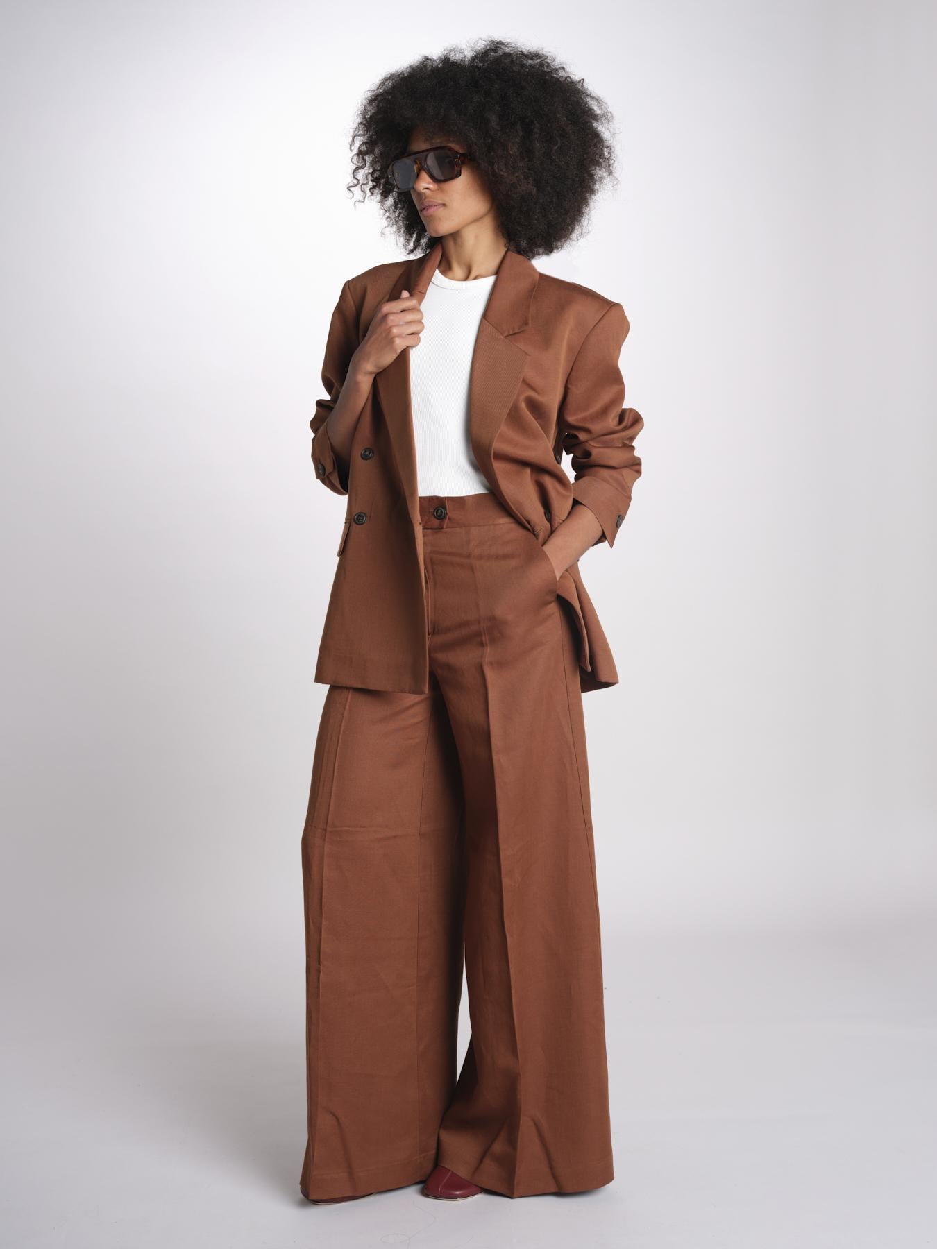 pantalone over PIERA ANN IO115208 DARK TOBACCO BR206 ivy oak 