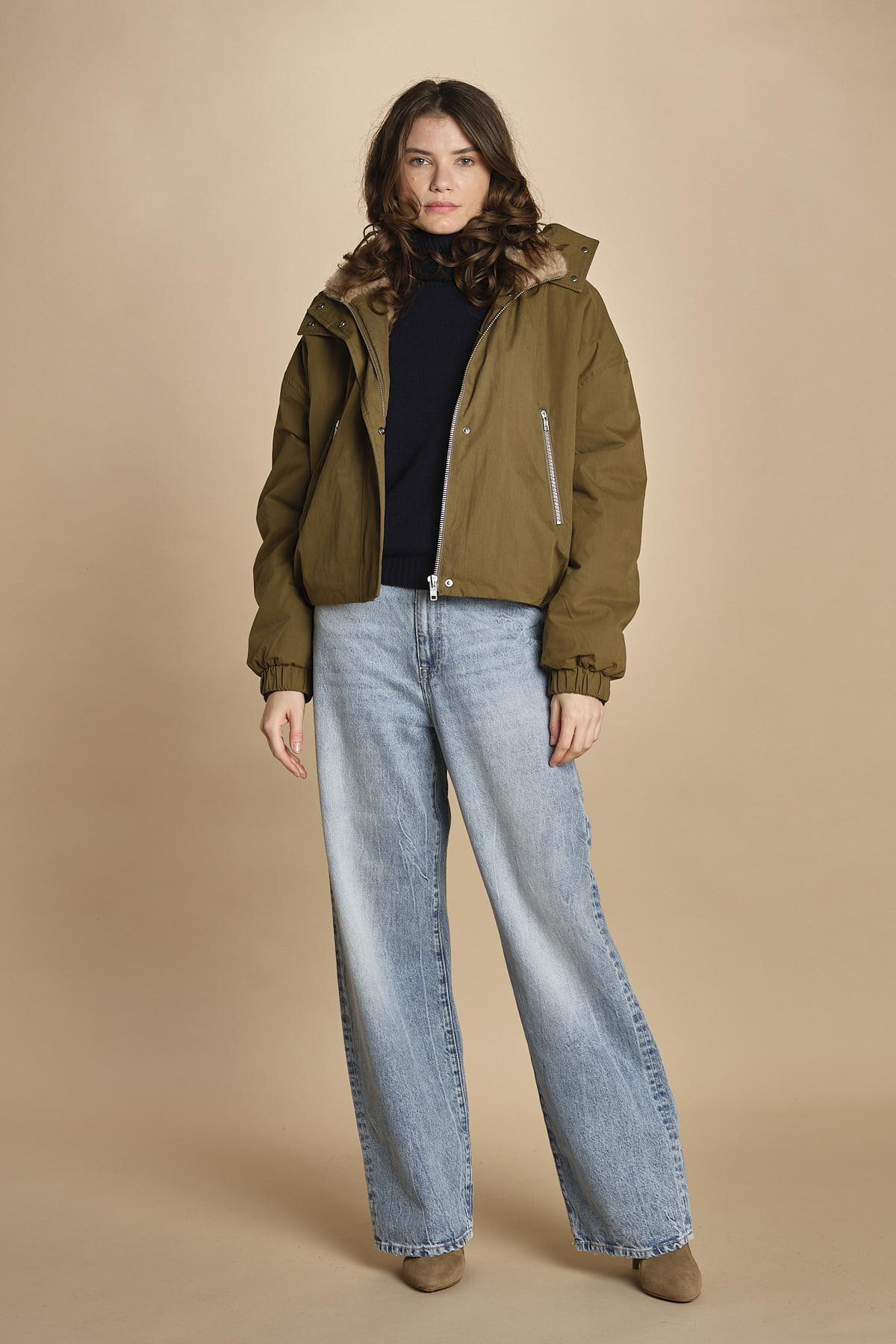 giubbotto in nyloncon interno pelo HERNA MILITARY bellerose 