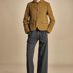 pantalone con elastico in punto milano PENSIL GREYPM true avenue 