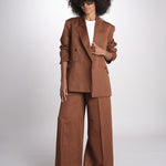 blazer over doppiopetto JASEMINA ROSE IO119125 DARK TOBACCO BR206 ivy oak 