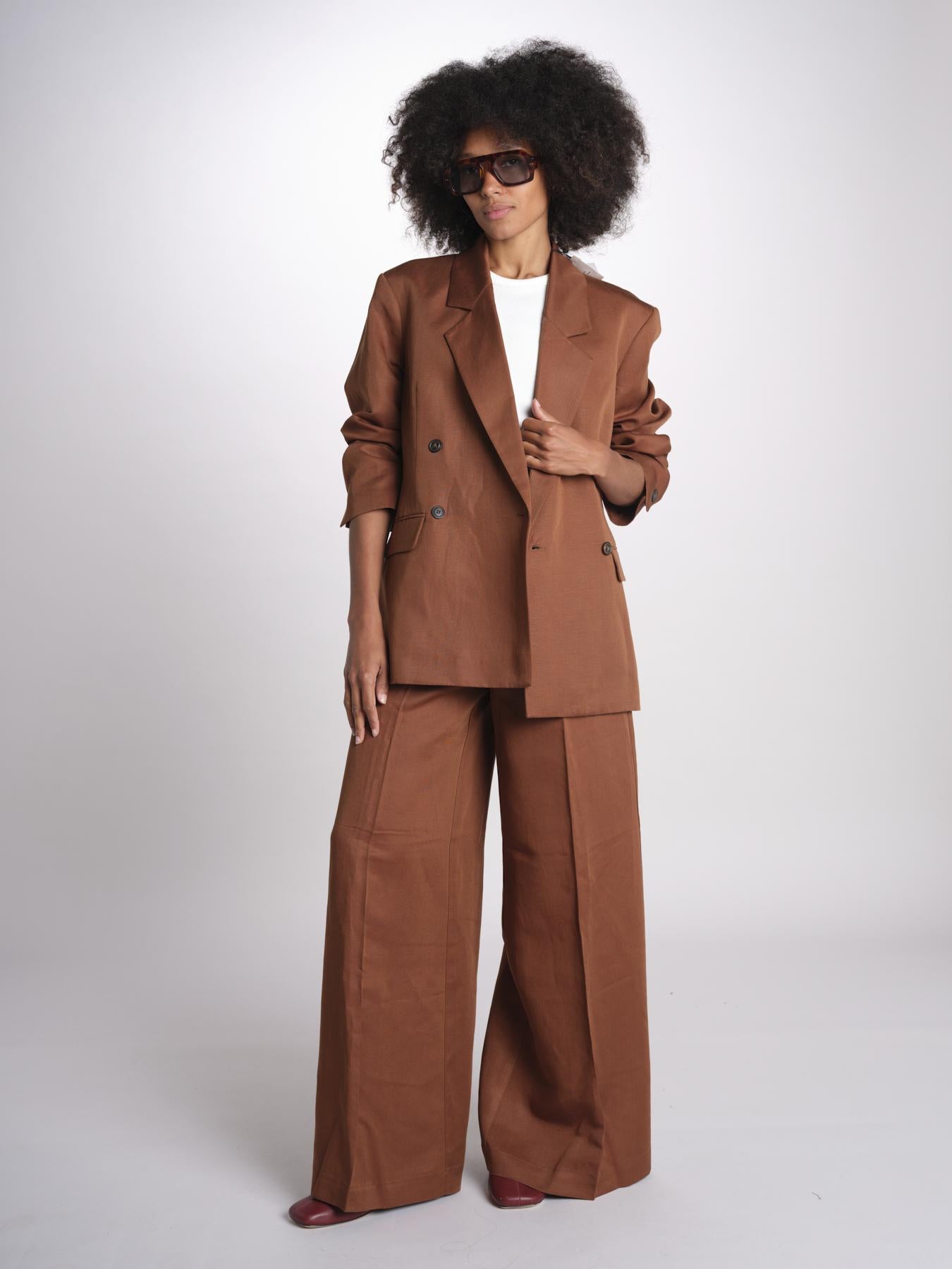 blazer over doppiopetto JASEMINA ROSE IO119125 DARK TOBACCO BR206 ivy oak 