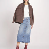 gonna lunga in denim con bottoni ASTI 2615101062600 006 BLU weekend maxmara 
