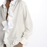 Camicia seta con rouches BRIDGET SHIRT HABOTAI jejia 