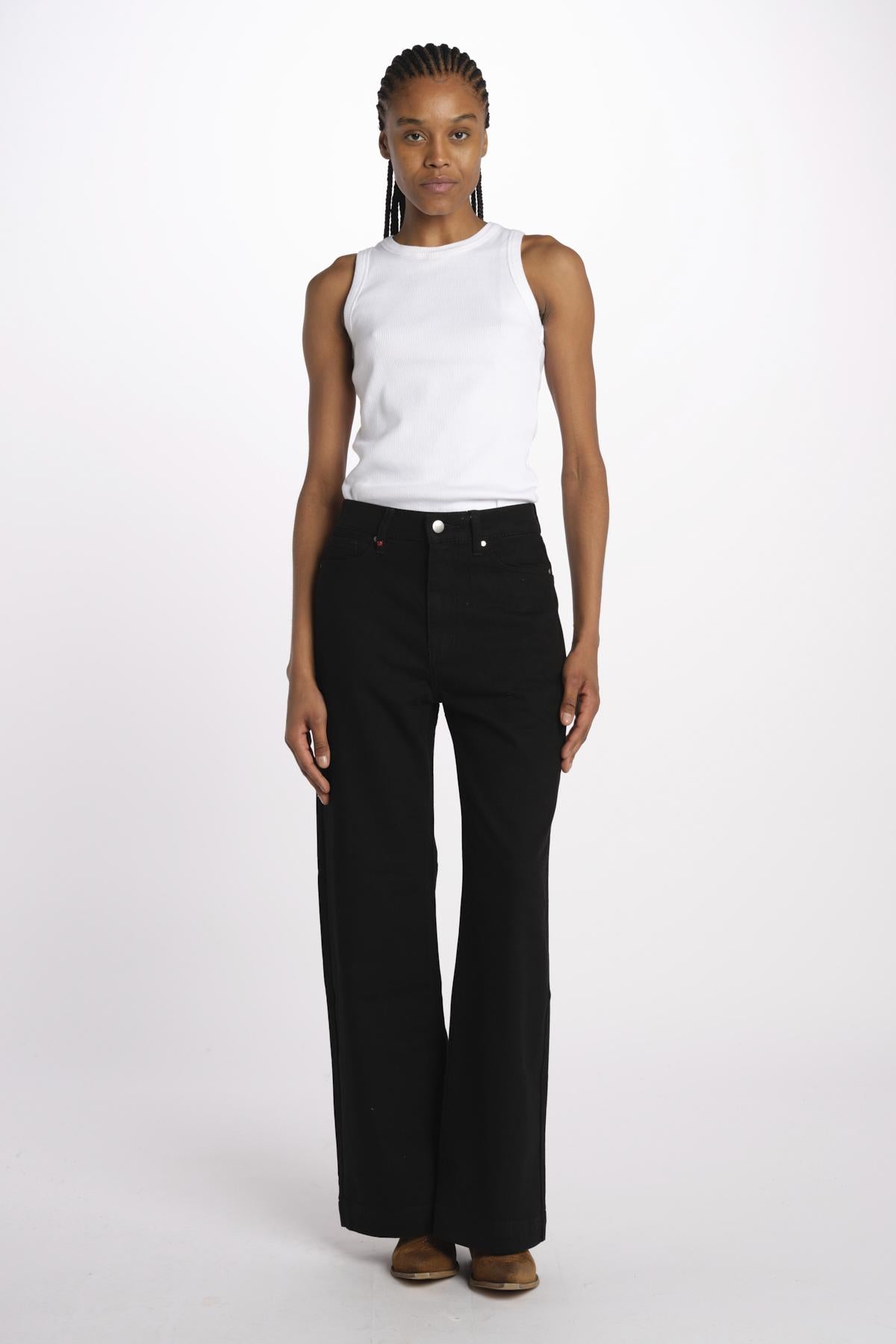 FLEURE denim flare fl 99 wf by fam. FLEURE BLACK fam 