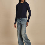 d2501005 girocollo slim by milaura. d2501005 866 BLU milaura 