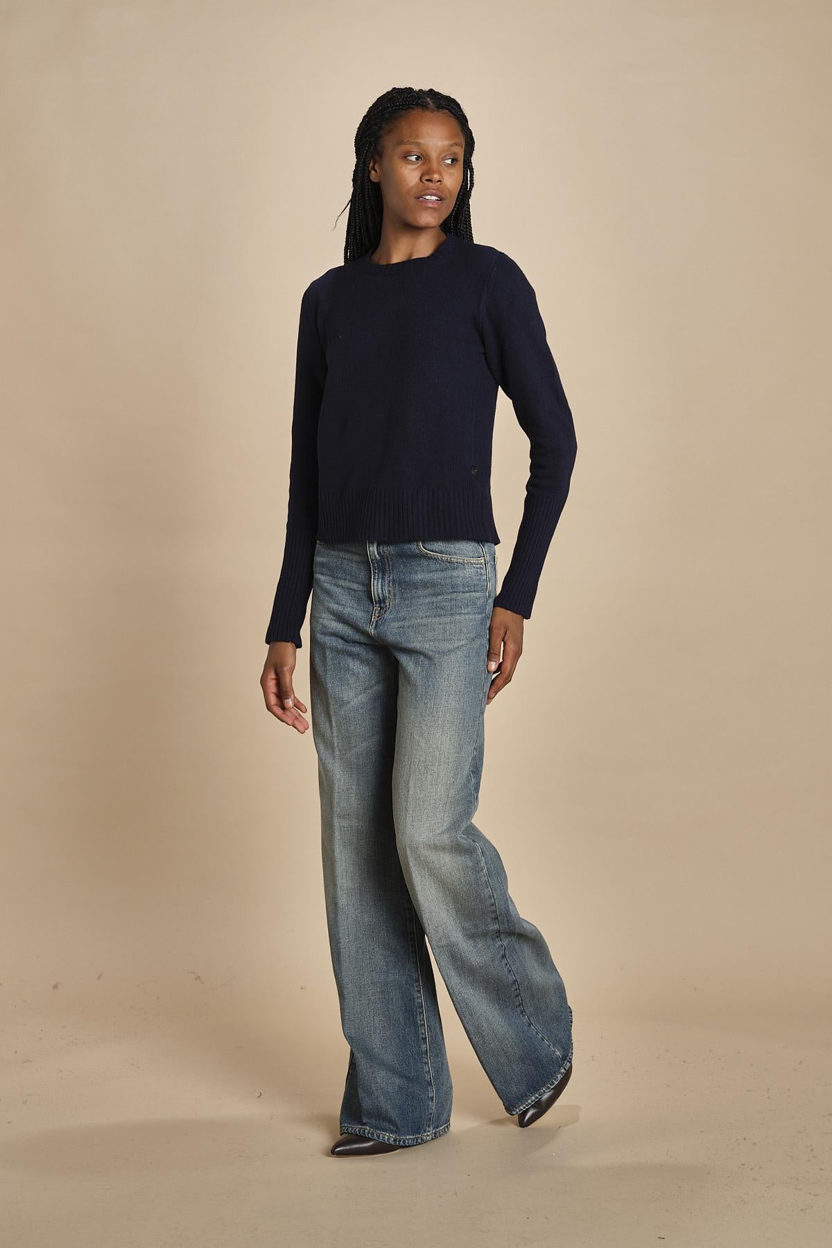 d2501005 girocollo slim by milaura. d2501005 866 BLU milaura 