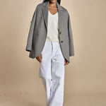 maglia con scollo a v e manica a campana by milaura. D2500894 29001 BIANCO milaura 