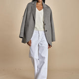 maglia con scollo a v e manica a campana by milaura. D2500894 29001 BIANCO milaura 