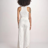 pantalone con intarsio VEMOZA PAPYRUS scarlett poppies 