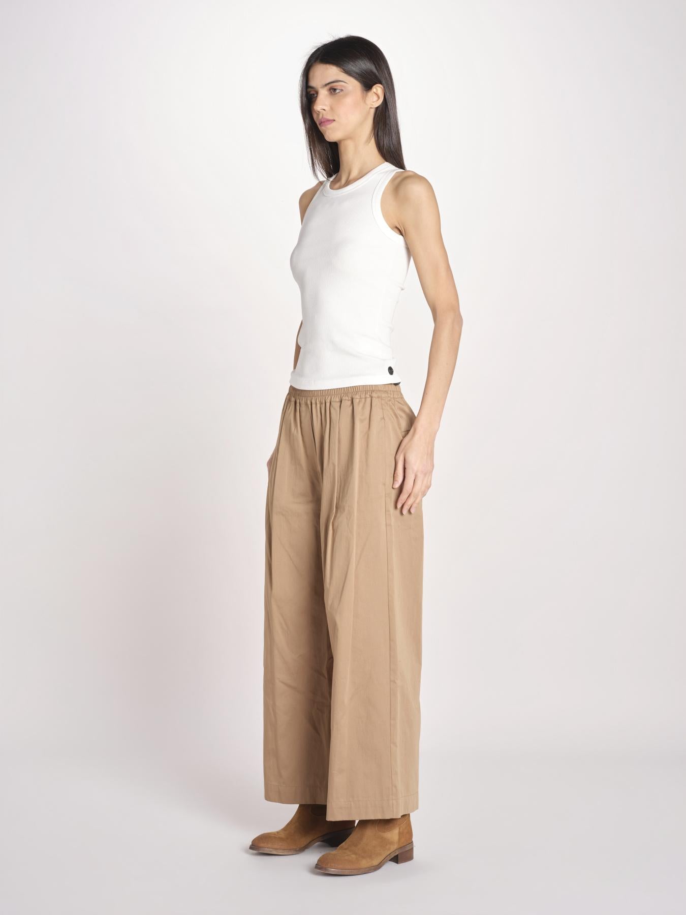 pantalone con elastico in popeline GOLFO 2615131102600 005 TERRA weekend maxmara 
