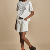 t-shirt con ricamo MARIE 072 WHITE sea ny 