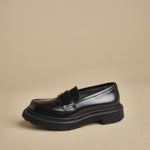 mocassino liscio 159 BLACK adieu 