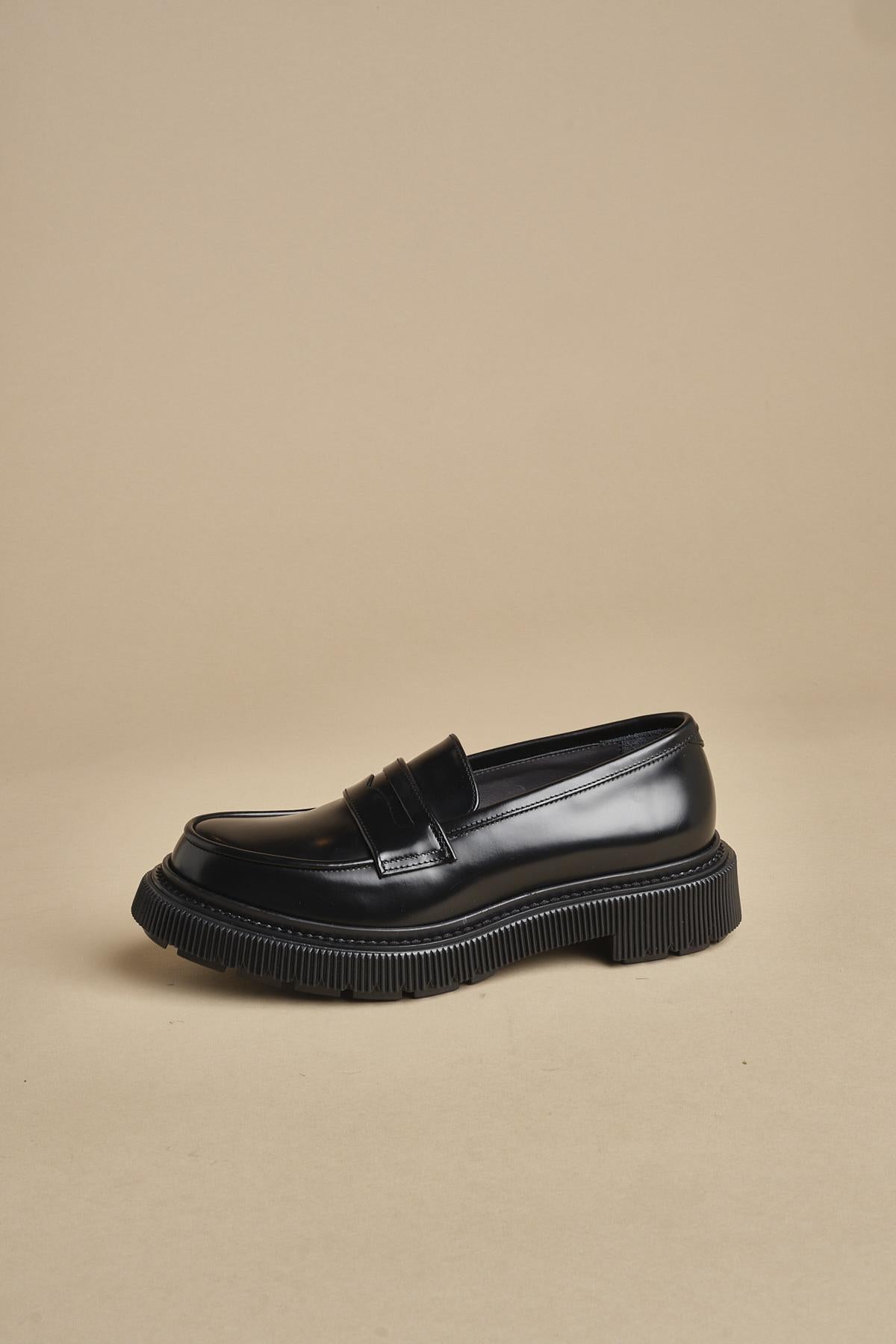 mocassino liscio 159 BLACK adieu 