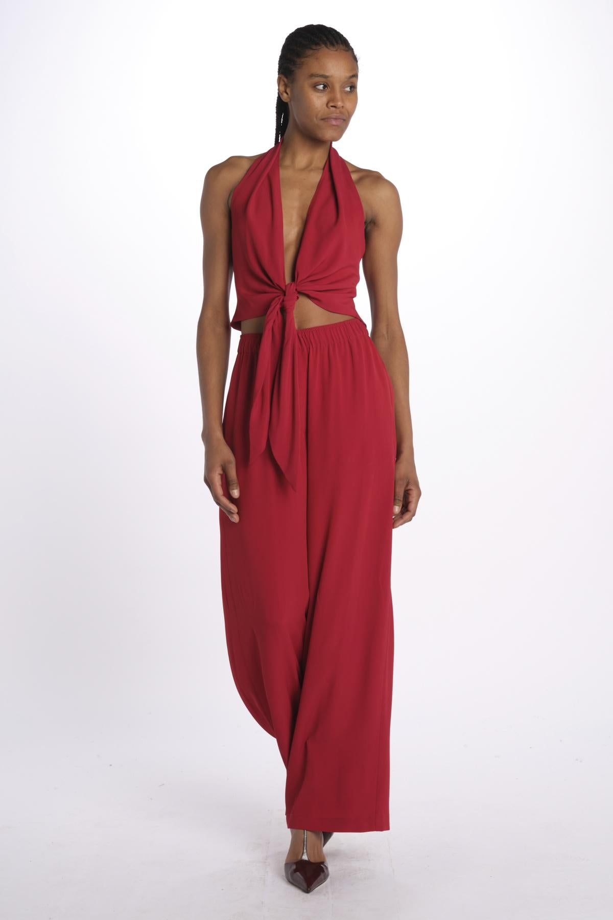 Top con nodo 41352-412 LAMPONE federica tosi 