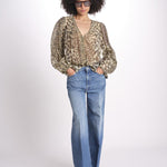 top scollo v PRINT027 CREAM sea ny 