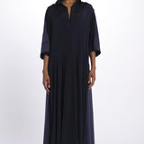 Abito lungo scollo V NEW CHRISTY DRESS BLUECOTTON jejia 