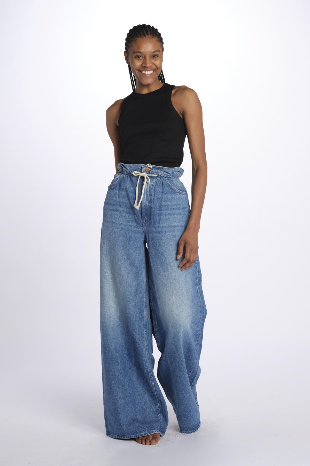 Denim SNACKS over con coulisse THEDOGGIEBAGHEEL11298-1321 THEDOGGIEBAGHEEL 11298-1321 mother 