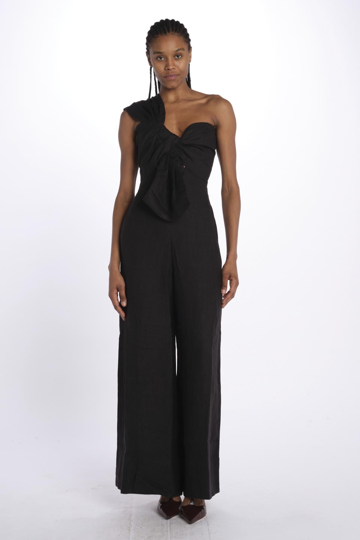 Tuta SOL con fiocco P044 037 BLACK just bee queen 