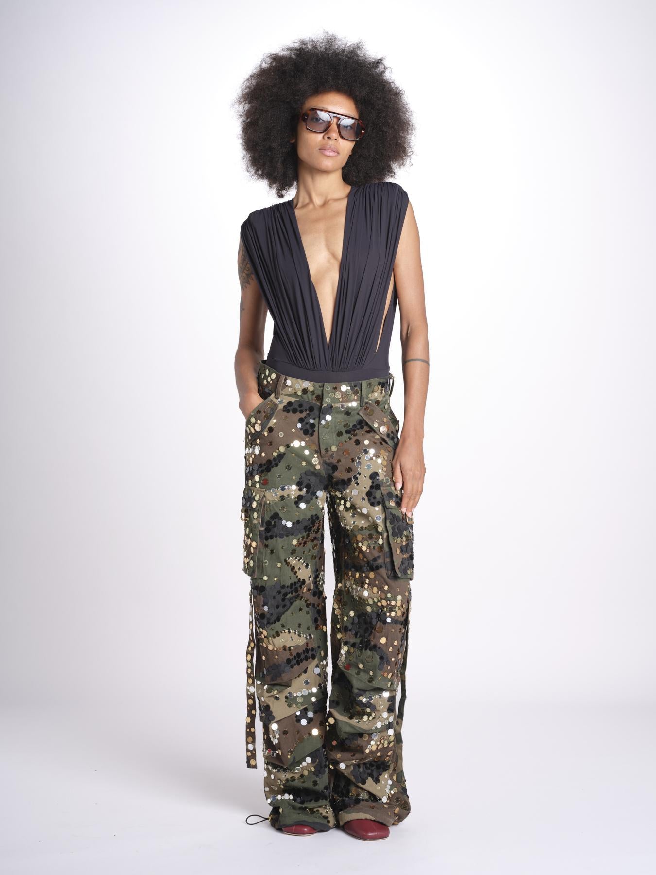 pantalone militare paillettes 9046 CAMO retrofete 