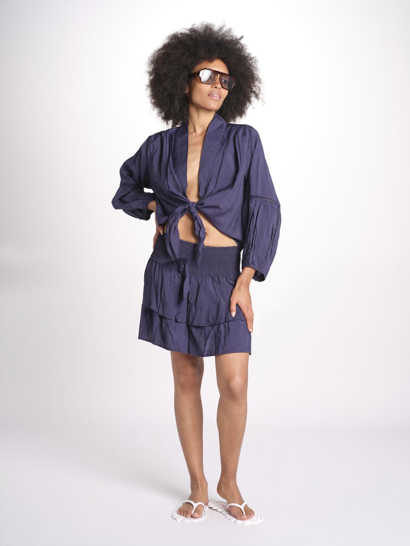 camicia con nodo MARIABL ENCRE laraethnics 