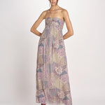 abito stampato con spalline PIETRA ROSE ba&sh 