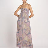 abito stampato con spalline PIETRA ROSE ba&sh 