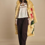 camicia con inserti in pizzo BERRY GARDEN 339854 CREAM farm rio 