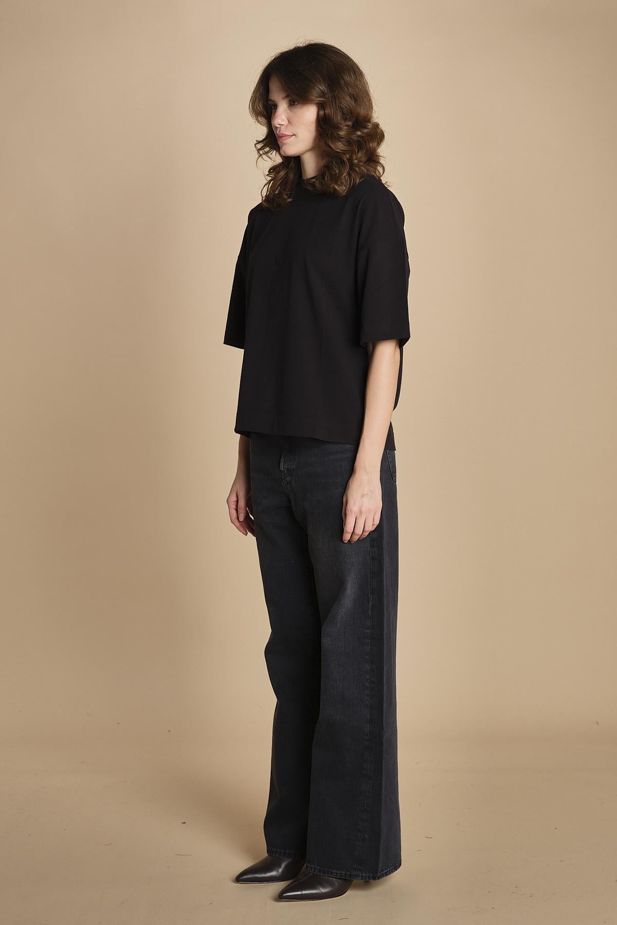 t-shirt girocollo manica corta 3712 NERAS circolo 1901 