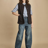 camicia a righe con colo guru. CHE0185 BLE5825W soeur 