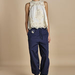 top con pizzo MEDINA 095 CREAM sea ny 