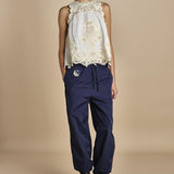 top con pizzo MEDINA 095 CREAM sea ny 