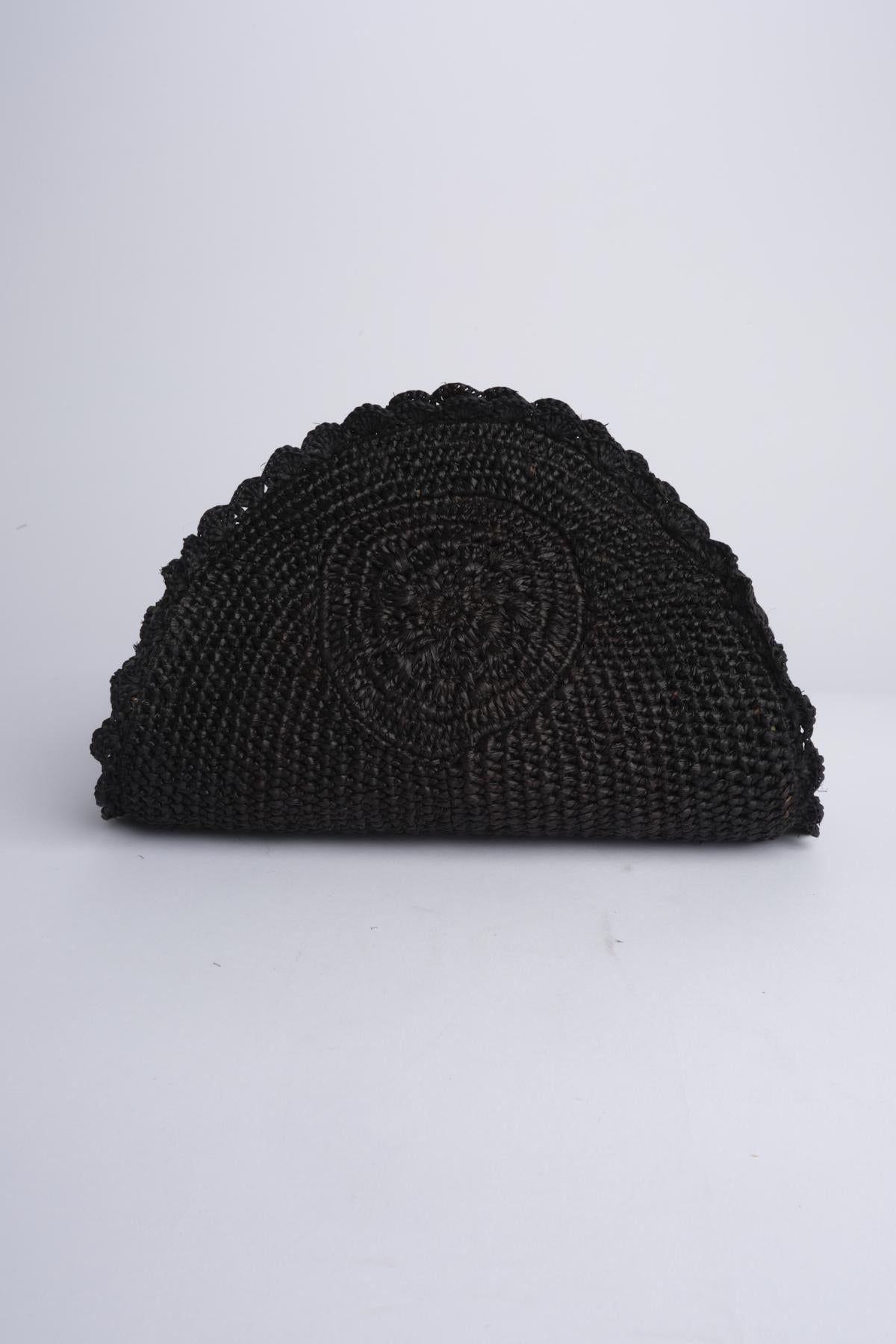 NONO pochette rafia 01BG541 NERO bagatelle france 