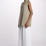 1331 gilet lino enzimato 1331 TORTORA dusan 