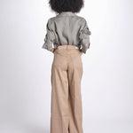pantalone 4 tasche in misto lino SERENA XML01 183 NOCCIOLA ps don't forget me 