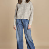 MYAC maglia collo alto in shetland BEMT512 NATURAL hartford 