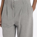 Pantalone  pences con cintura bianca DIANA PANT GREY jejia 